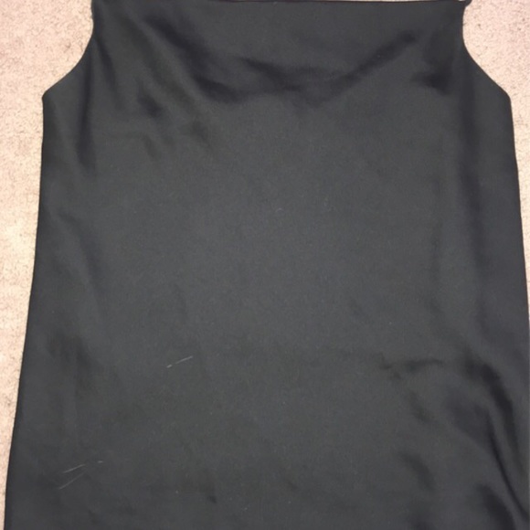 Satin Cowl Neck Tank Top - Picture 2 of 2